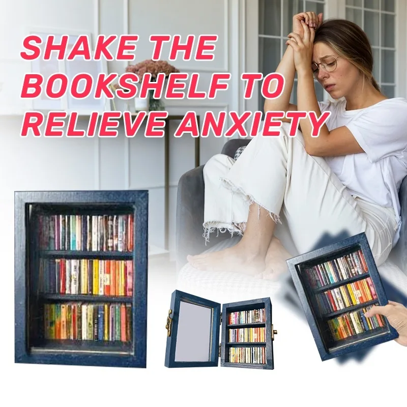 Creative Anti-Anxiety Bookshelf Small Ornament Stress Relief Gift